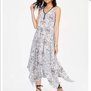 Style & Co Handkerchief-Hem Midi Dress
